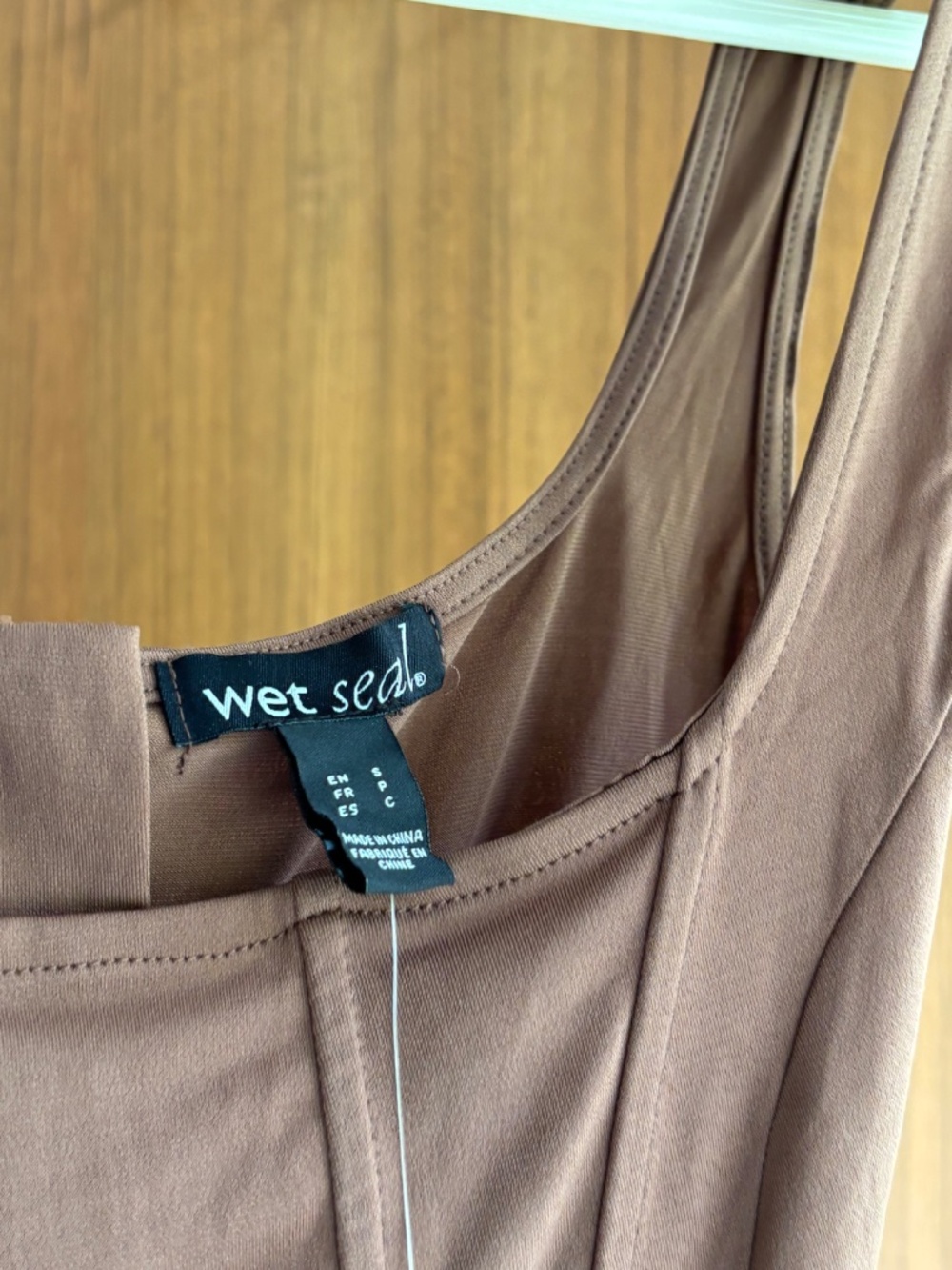Wet Seal Mauve-Brown Corset Tank - Picture 3 of 5